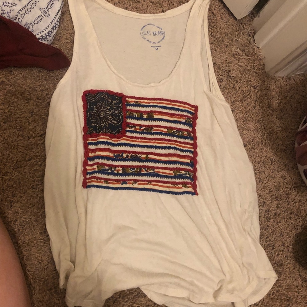 Lucky Brand American Flag Tank